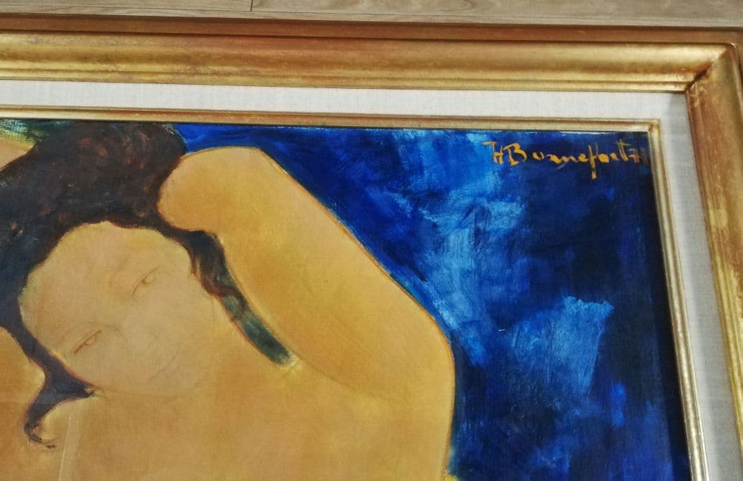 アラン・ボンヌフォア　Alain Bonnefoit　肉筆油絵　一点もの　真筆