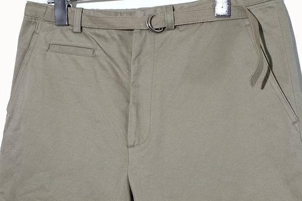 オーラリー WASHED FINX CHINO BELTED PANTS