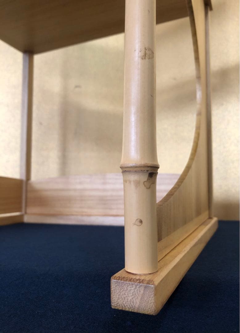 《レ》茶道具 猿臂棚 えんび棚 組立式 田原一斎作 元箱　251121え5