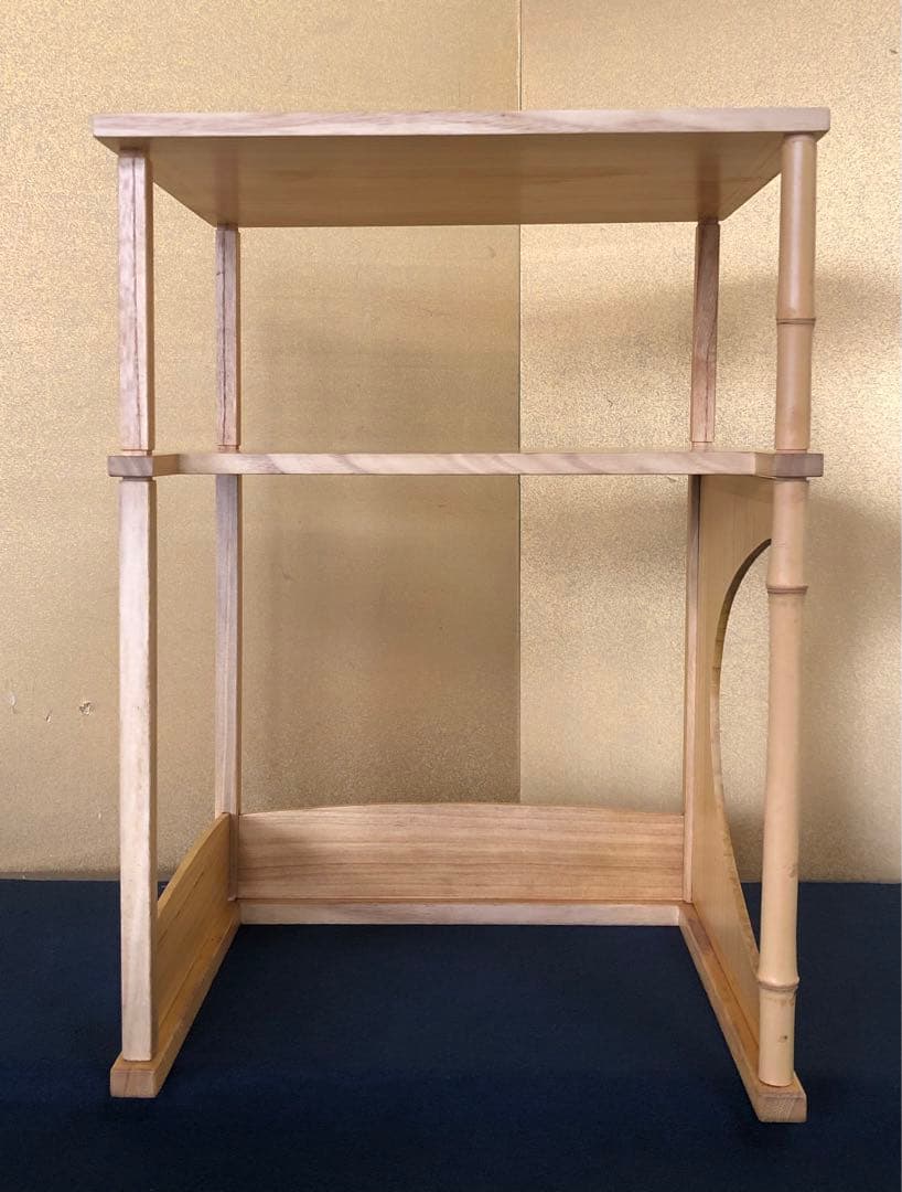 《レ》茶道具 猿臂棚 えんび棚 組立式 田原一斎作 元箱　251121え5