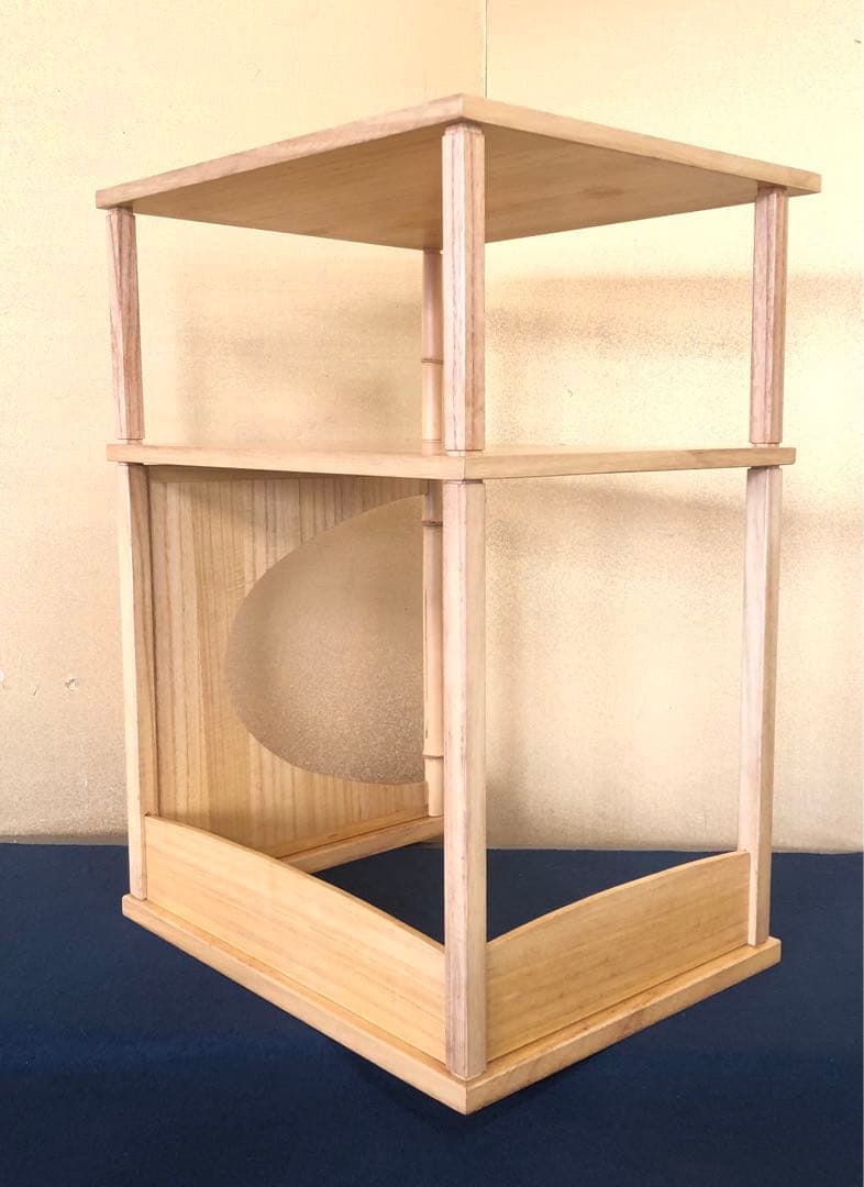 《レ》茶道具 猿臂棚 えんび棚 組立式 田原一斎作 元箱　251121え5