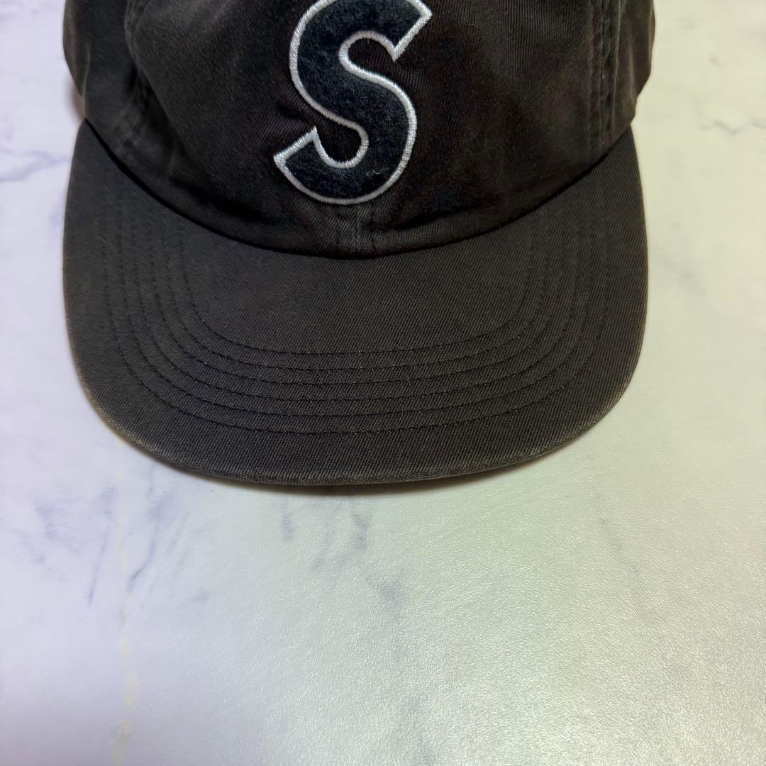 【USA製】supreme シュプリーム 帽子 キャップ ロゴ入り ブラック