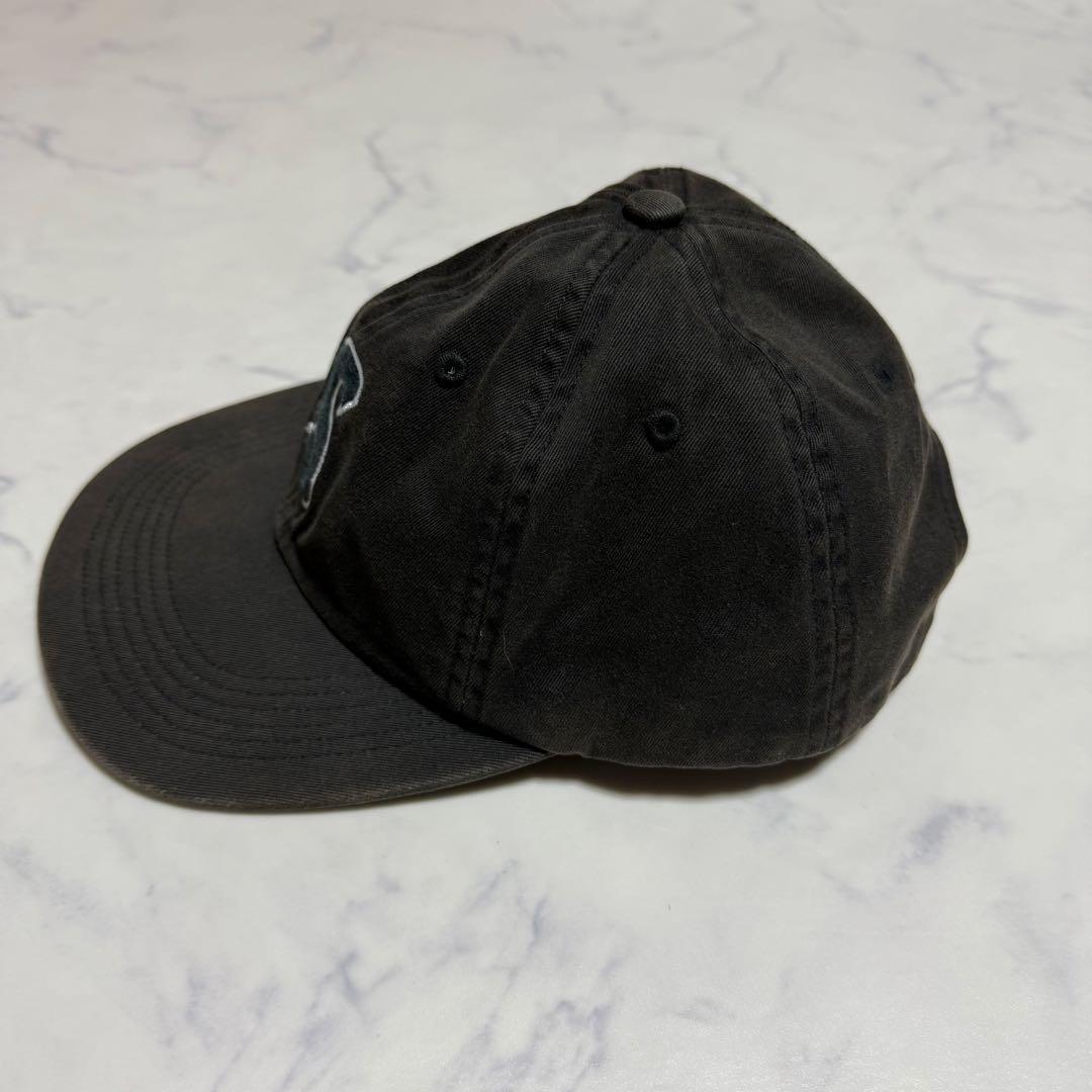 【USA製】supreme シュプリーム 帽子 キャップ ロゴ入り ブラック