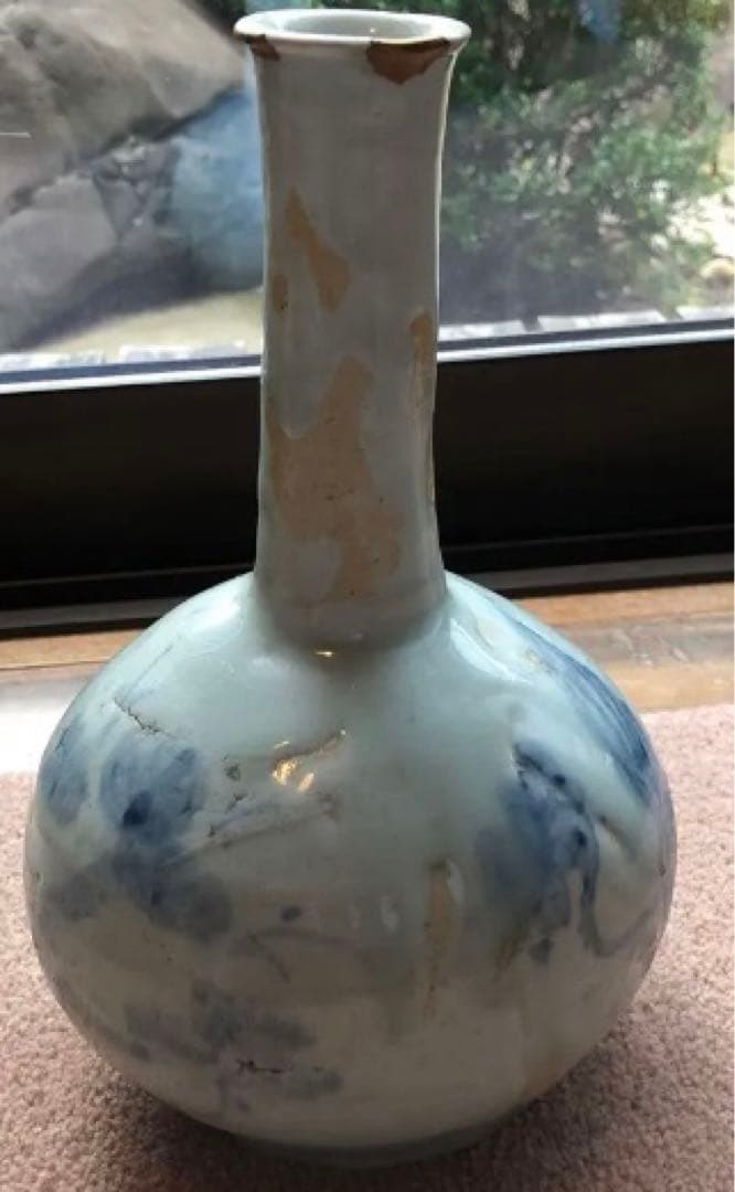 ジロー　古伊万里　首長瓶　鑑定済