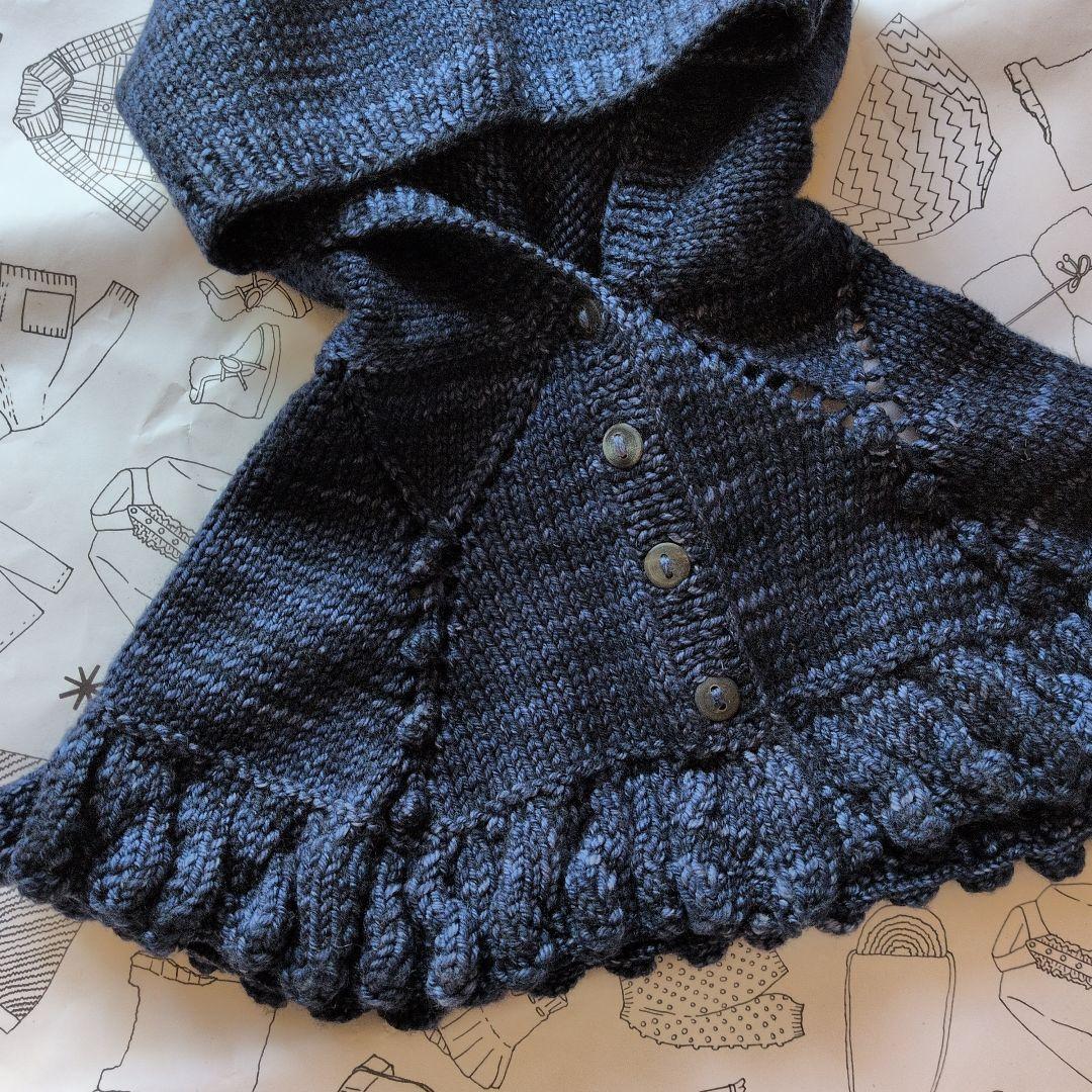 その他 misha and puff Ruffle Capelet Ink 6-8y