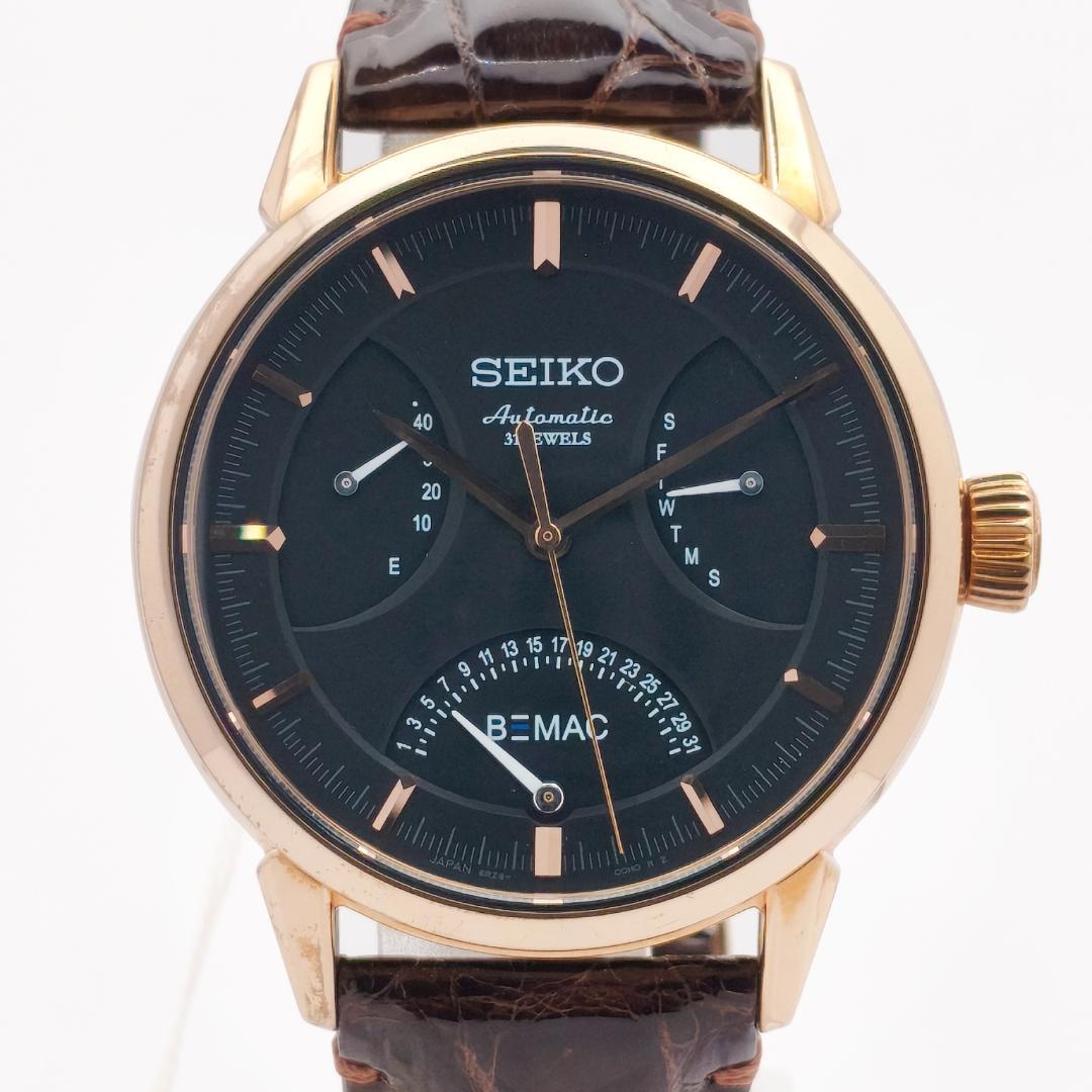 未使用 セイコー プレザージュ BEMAC創業70周年記念 6R24-00D0