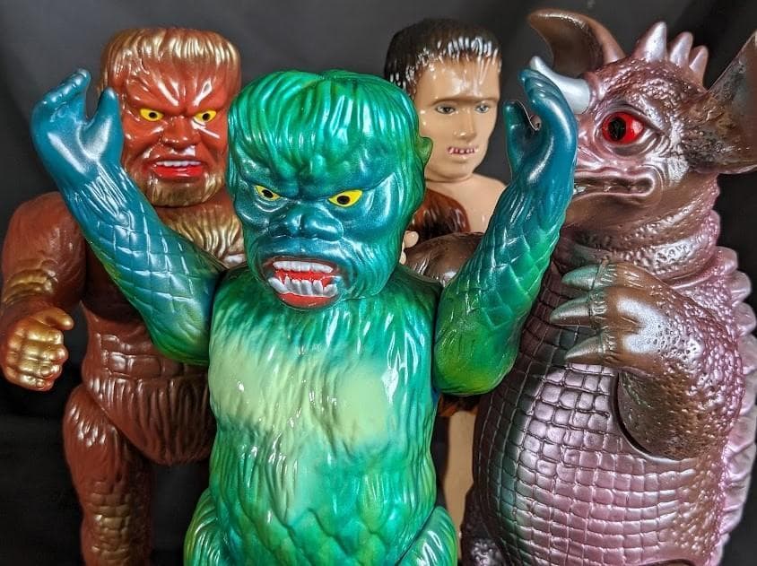 フランケンシュタイン＆バラゴン＆サンダ＆ガイラ（Ｍ１号） ソフビ４体セット