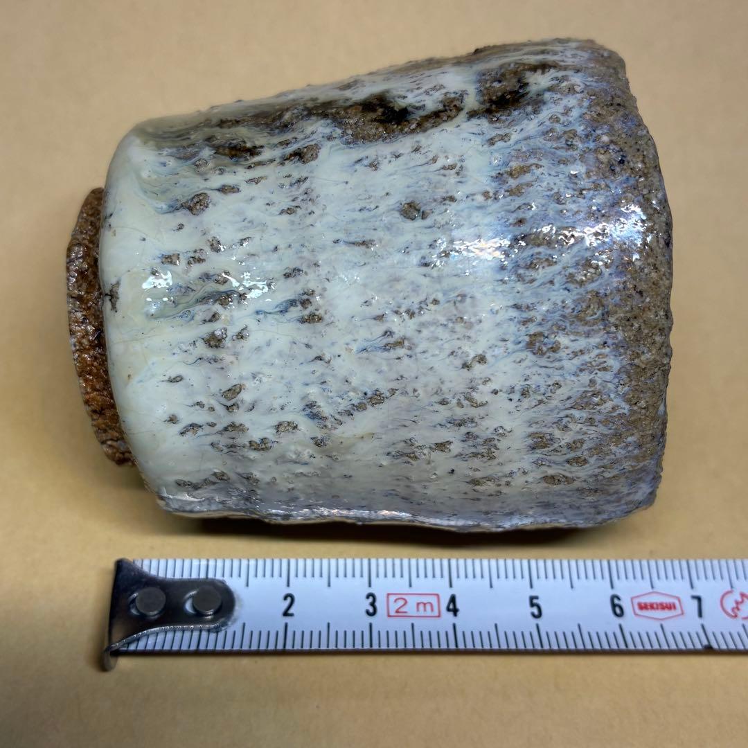 酒器 ぐい呑み 岡本作礼 絵斑唐津 共箱