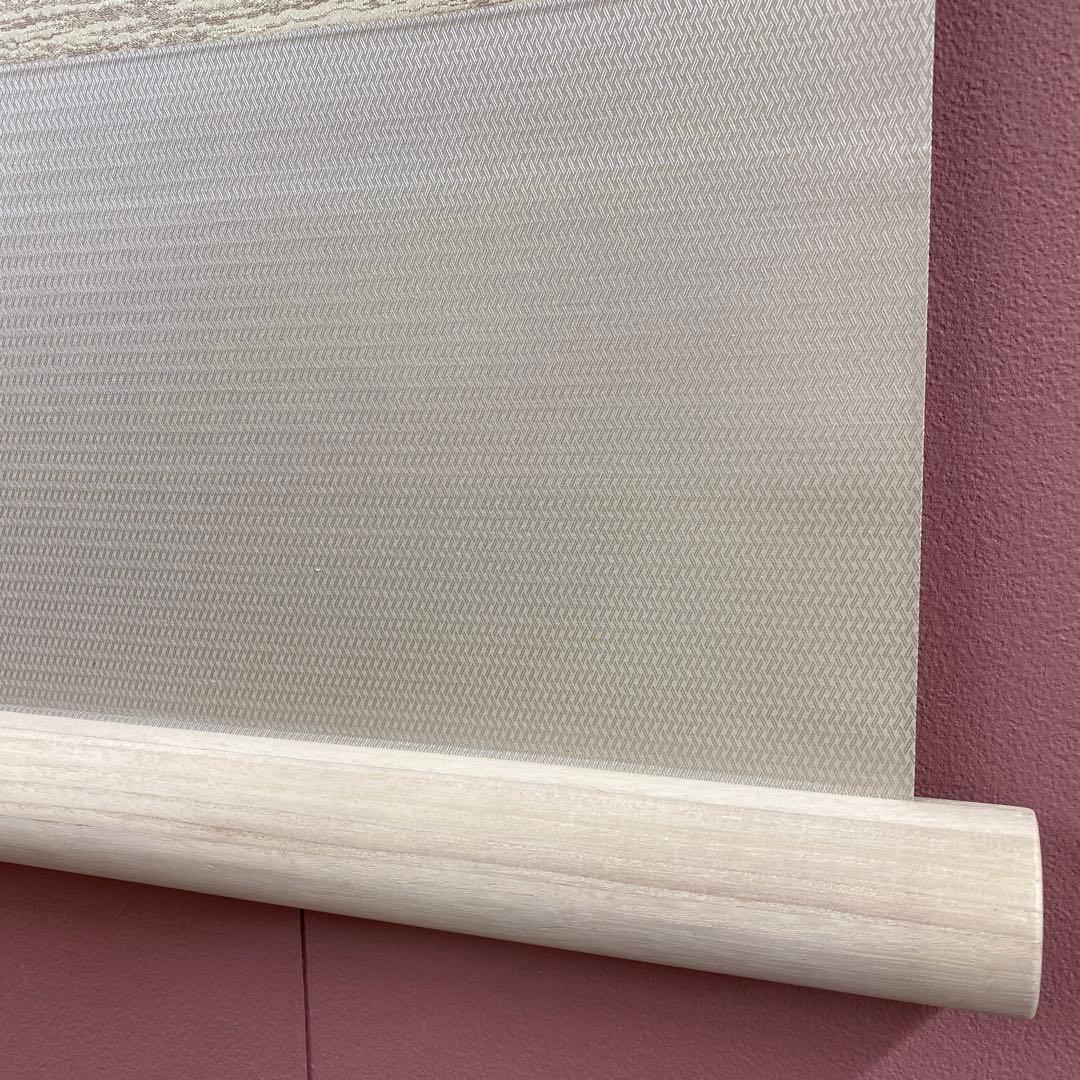 美品 掛け軸 鈴木康夫作 菖蒲図 共箱 太巻き付 夏掛け