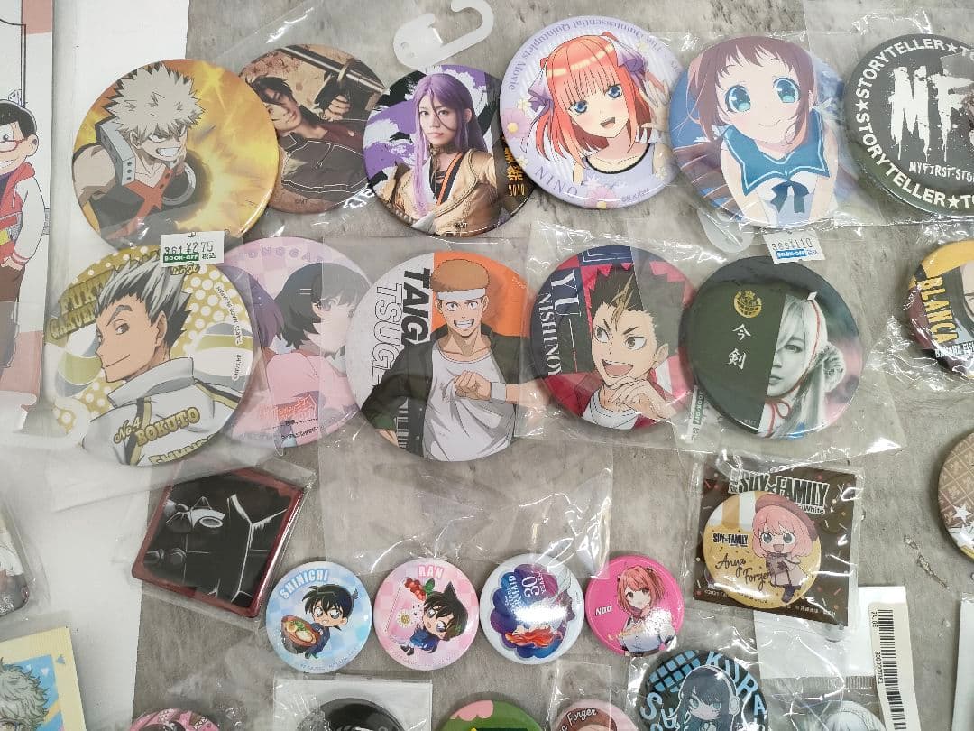 ノンジャンル　缶バッジのみ　アニメ　キャラクター　210点以上