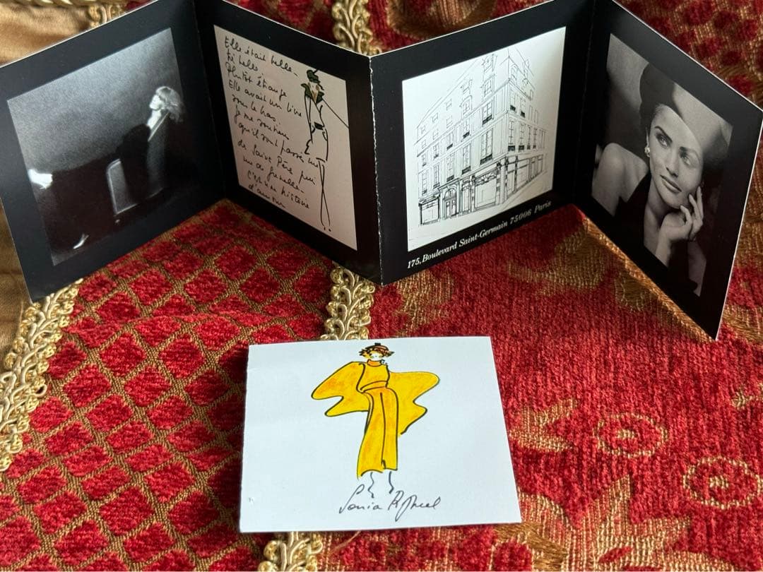 1990ssフランス製 SONIA RYKIEL フリンジ 箱付き ブローチ