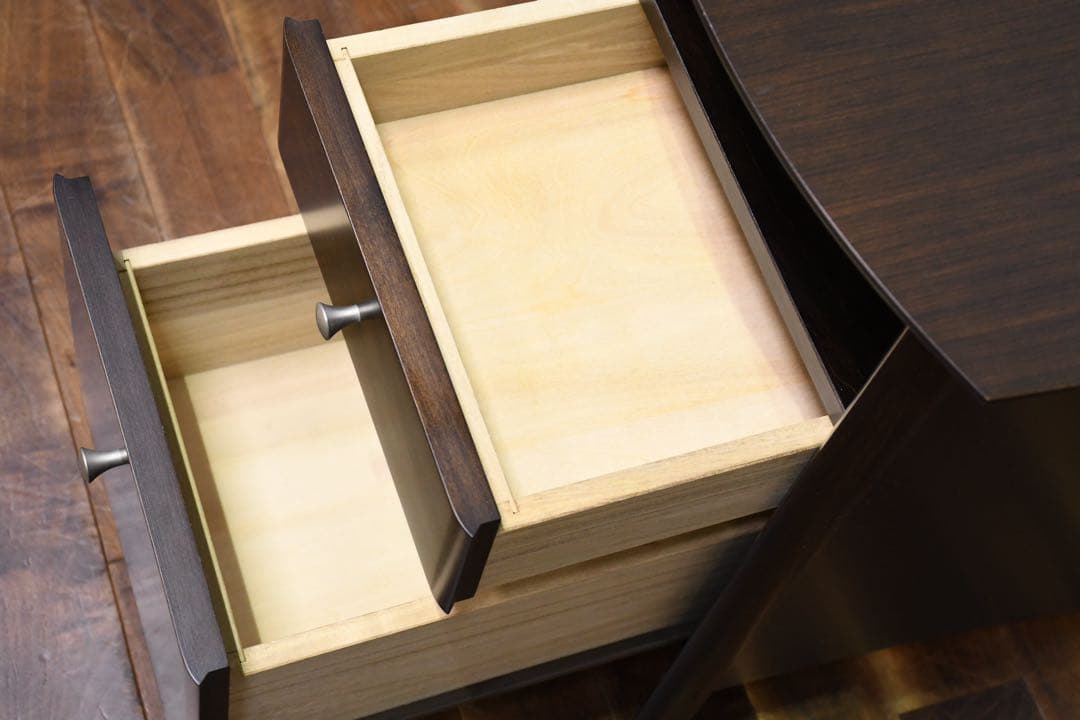 EFK1 カリモク ディレトーレ ナイトテーブル 照明付き 2段ドロワー