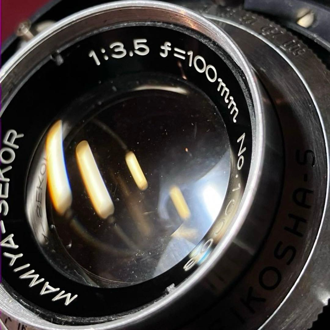 フィルムカメラ Mamiya Press Sekor 100mm f/3.5