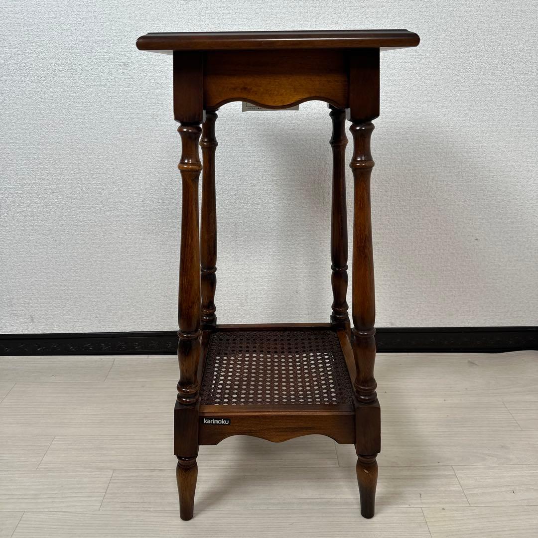 カリモク コロニアル サイドテーブル 電話台 TEL台 FAX台 ※i4※