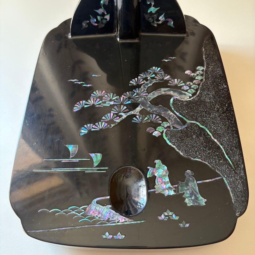 刀掛け台　縦置き　一本掛け　太刀掛け　螺鈿