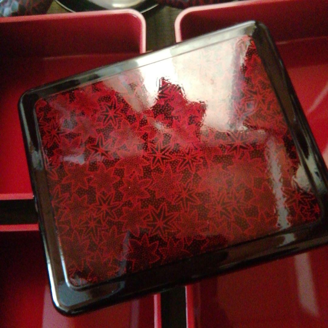 うな重箱　お吸い物碗　セット　山中漆器　土用丑の日　鎌倉彫　松　もみじ