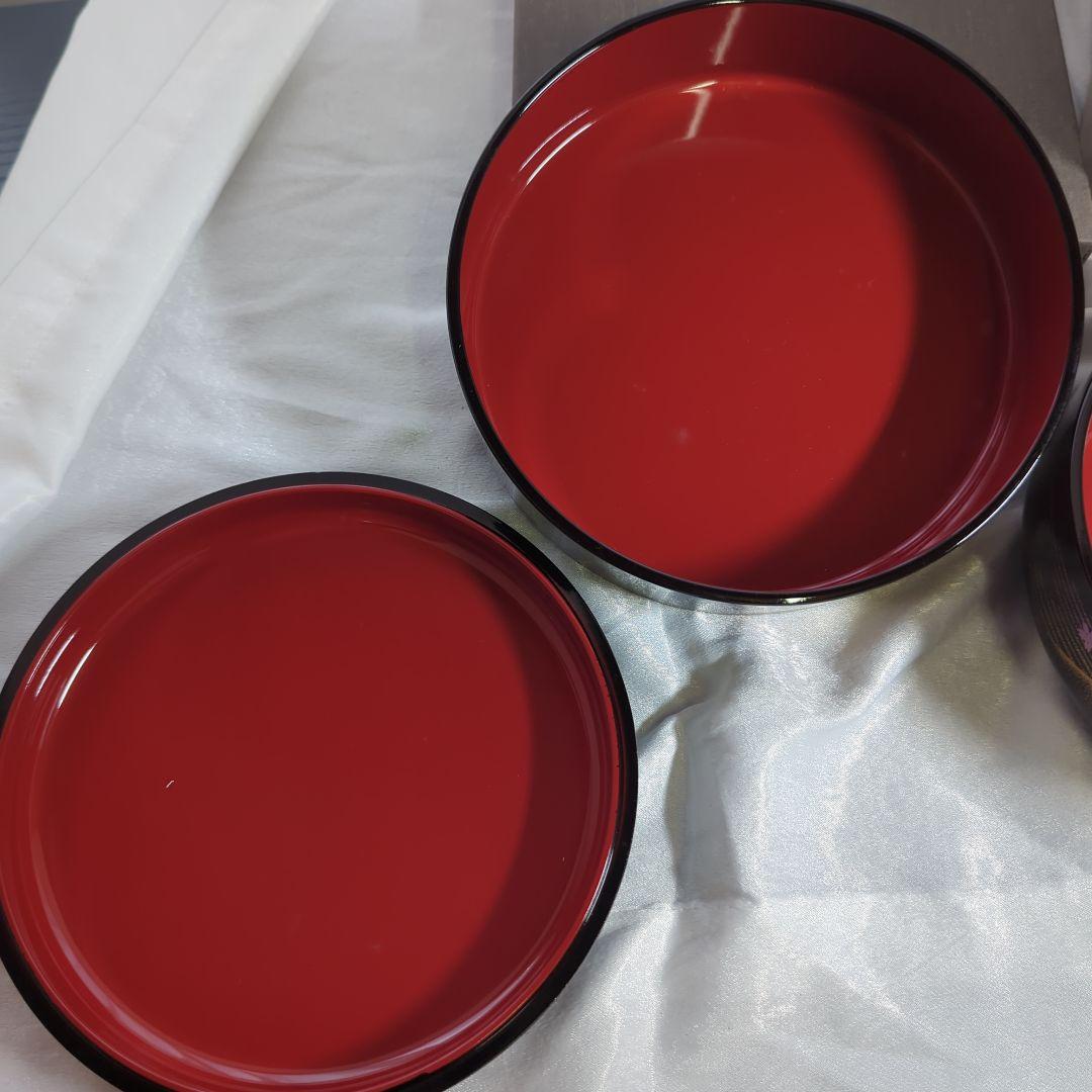 会津塗り　重箱２段2セット＋1セット　全部で3セット