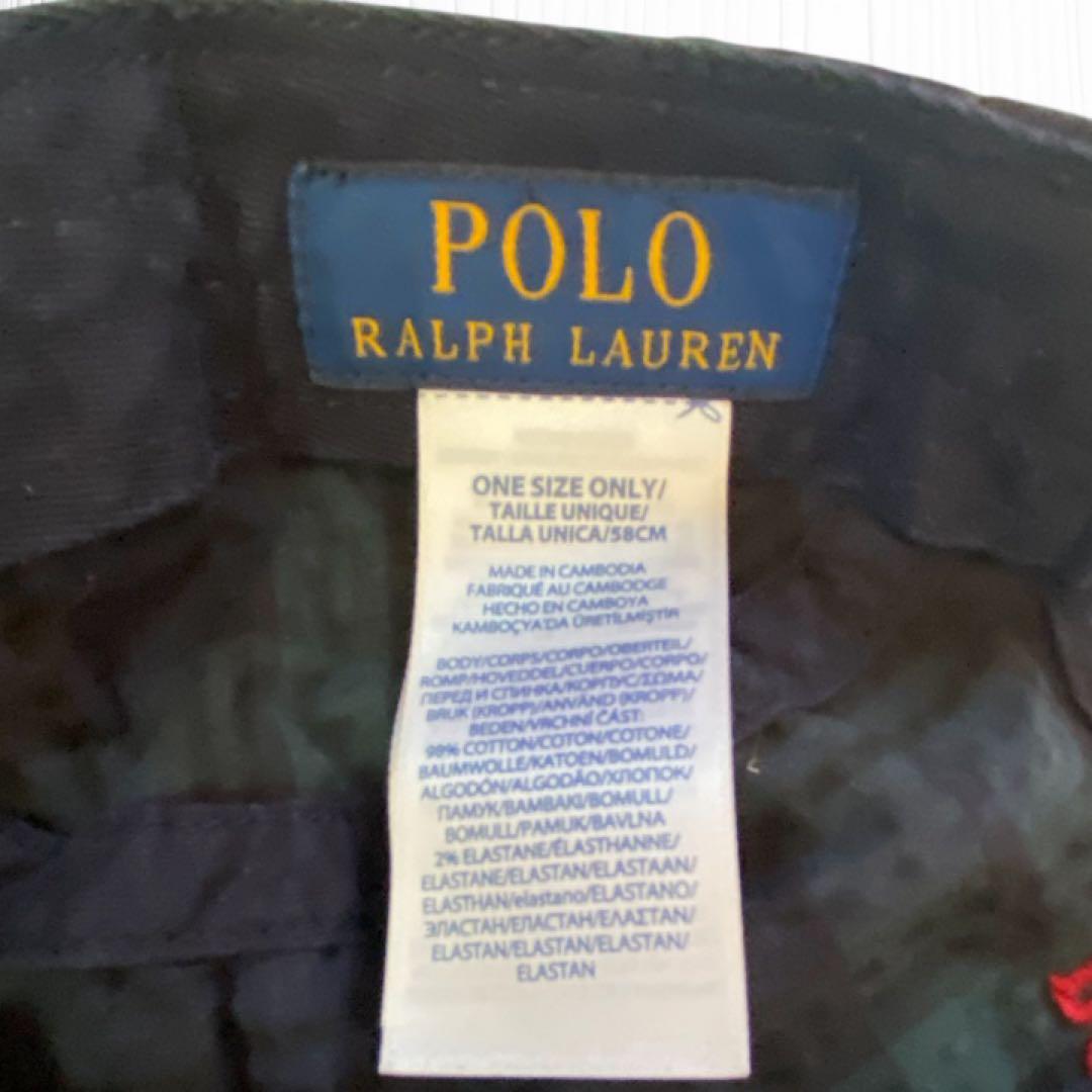 POLO RALPH LAUREN ブラックウォッチ柄 キャップ