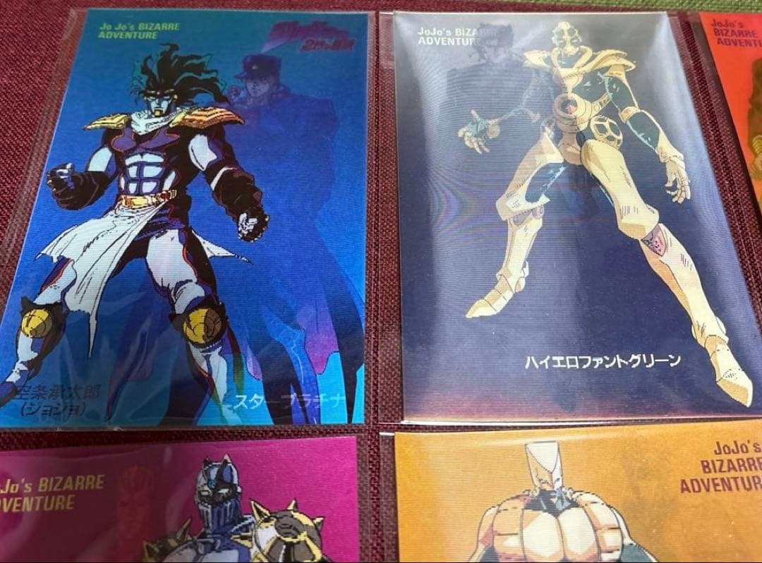 ジョジョの奇妙な冒険 レンチキュラーカード6枚 スターダストクルセイダース