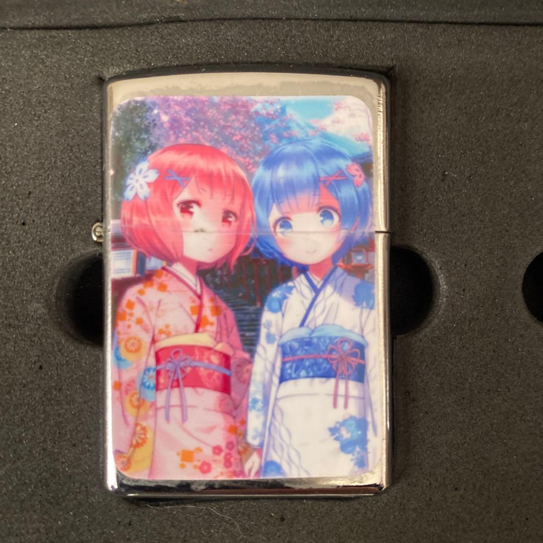 リゼロ　レム　ラム　幼少期　オイルライター　zippo 風　BRZ3
