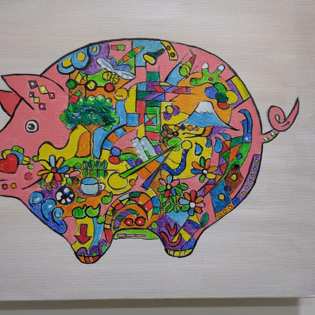 抽象画　絵画　作品名　まもるもの