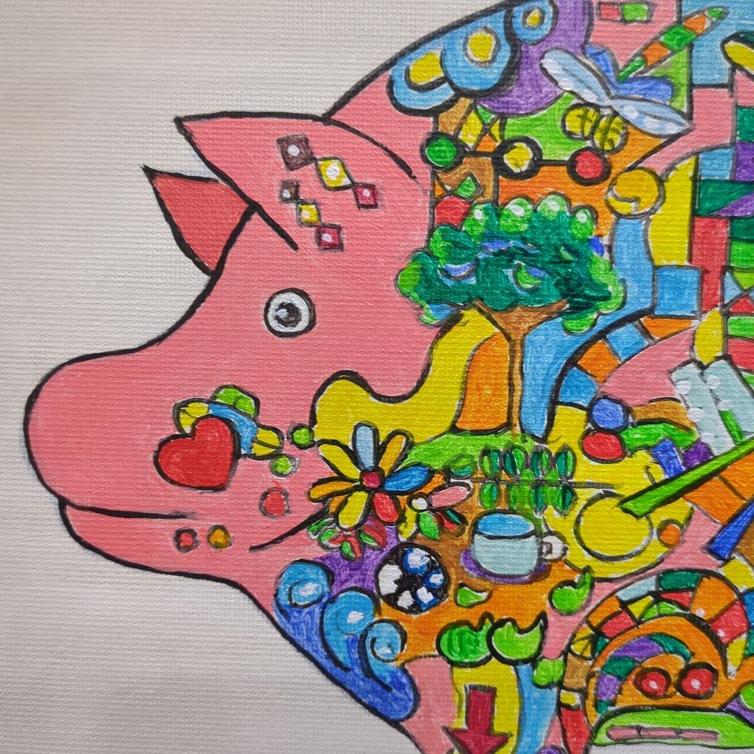 抽象画　絵画　作品名　まもるもの