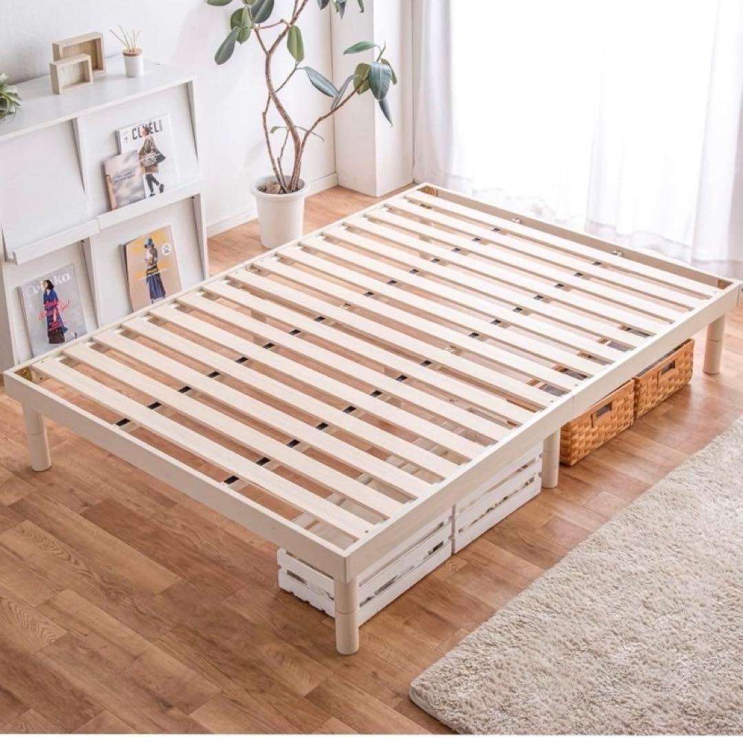 【未使用】　タンスのゲン　ベットフレーム　シングル　すのこ