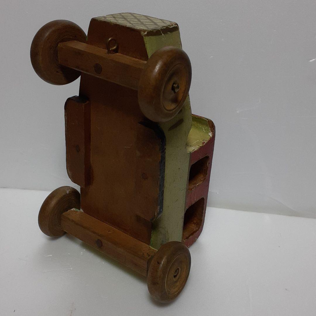 アンティーク木製　自動車　珍品