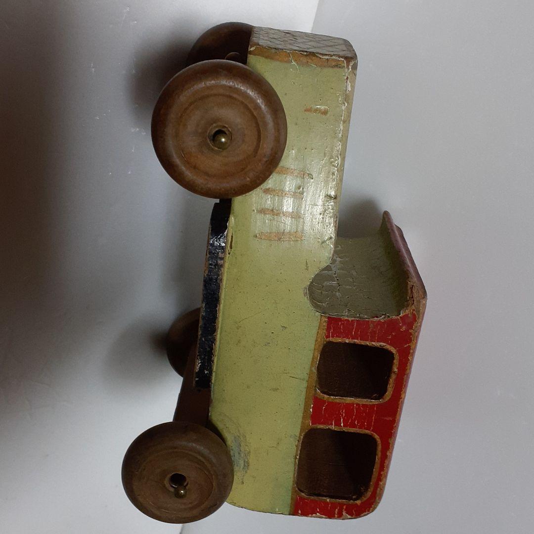 アンティーク木製　自動車　珍品