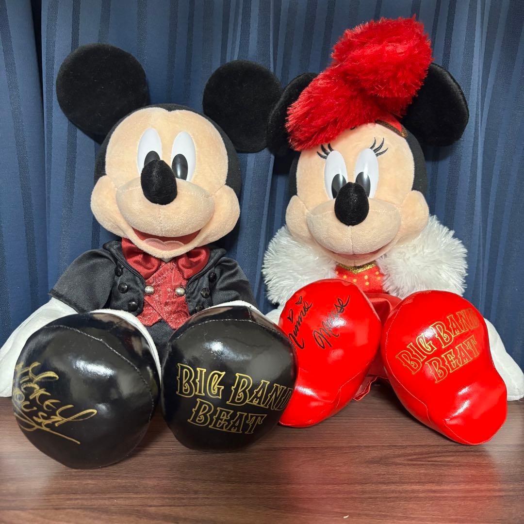 ビッグバンドビート　ぬいぐるみセット　ミッキーミニー　サイン入り