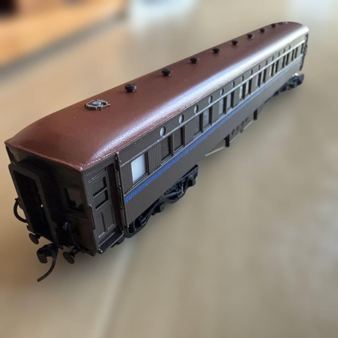 HO スロネ10067? 丸小窓　ブラウン客車モデル　客車ラスト出品