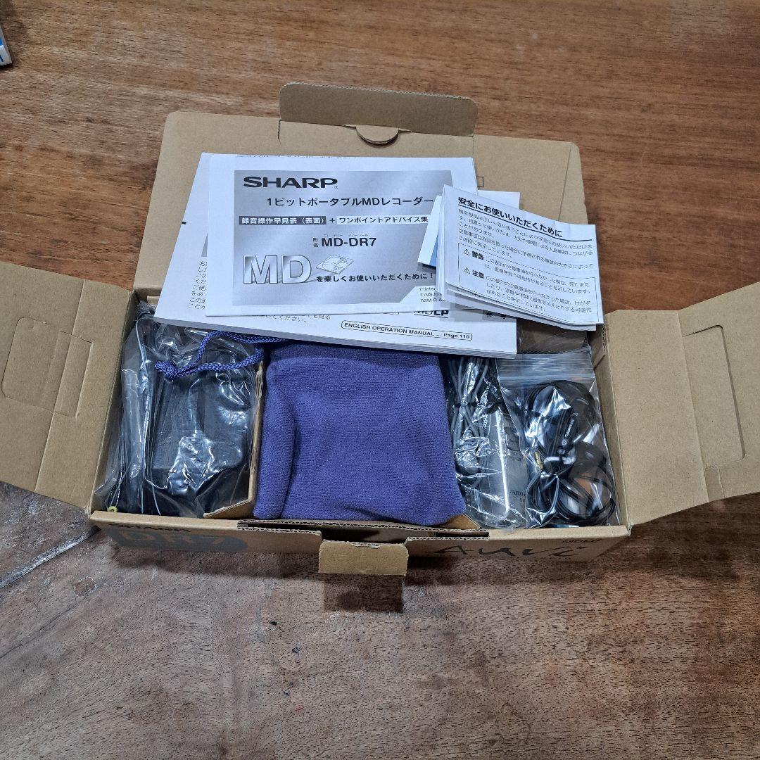 【未使用に近い】SHARP MD-DR7-S MDレコーダー ポータブル