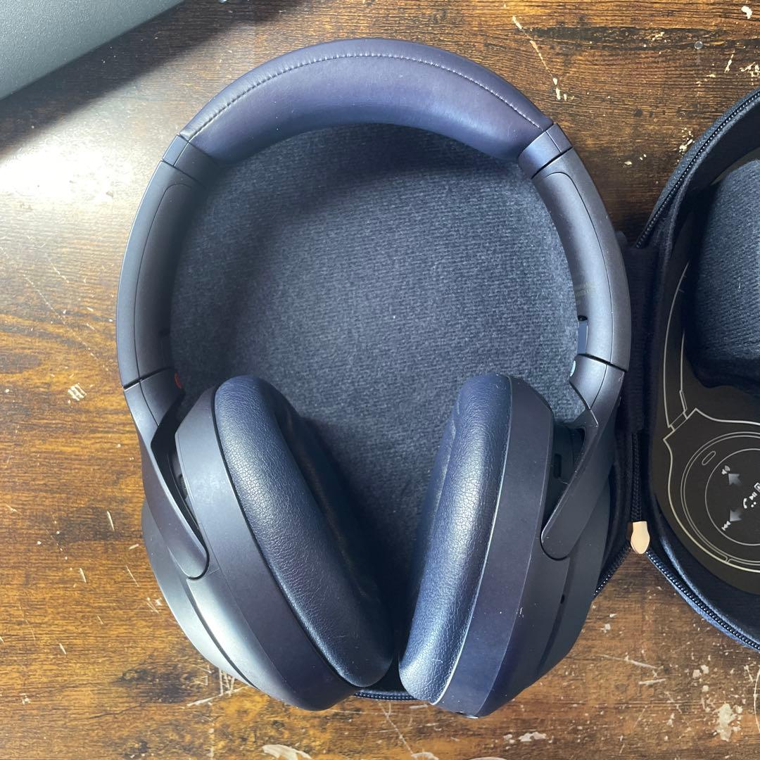 SONY ワイヤレスヘッドホン ダークブルー