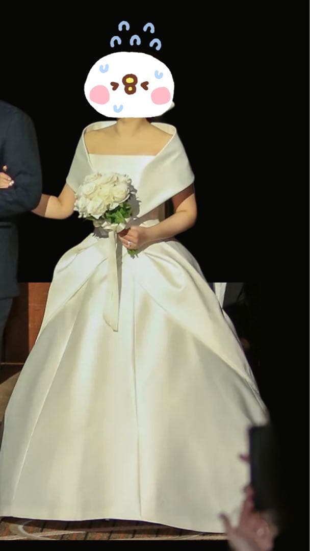 エマリーエ シンプルエリザベート11号 リボンボンネやベール等付