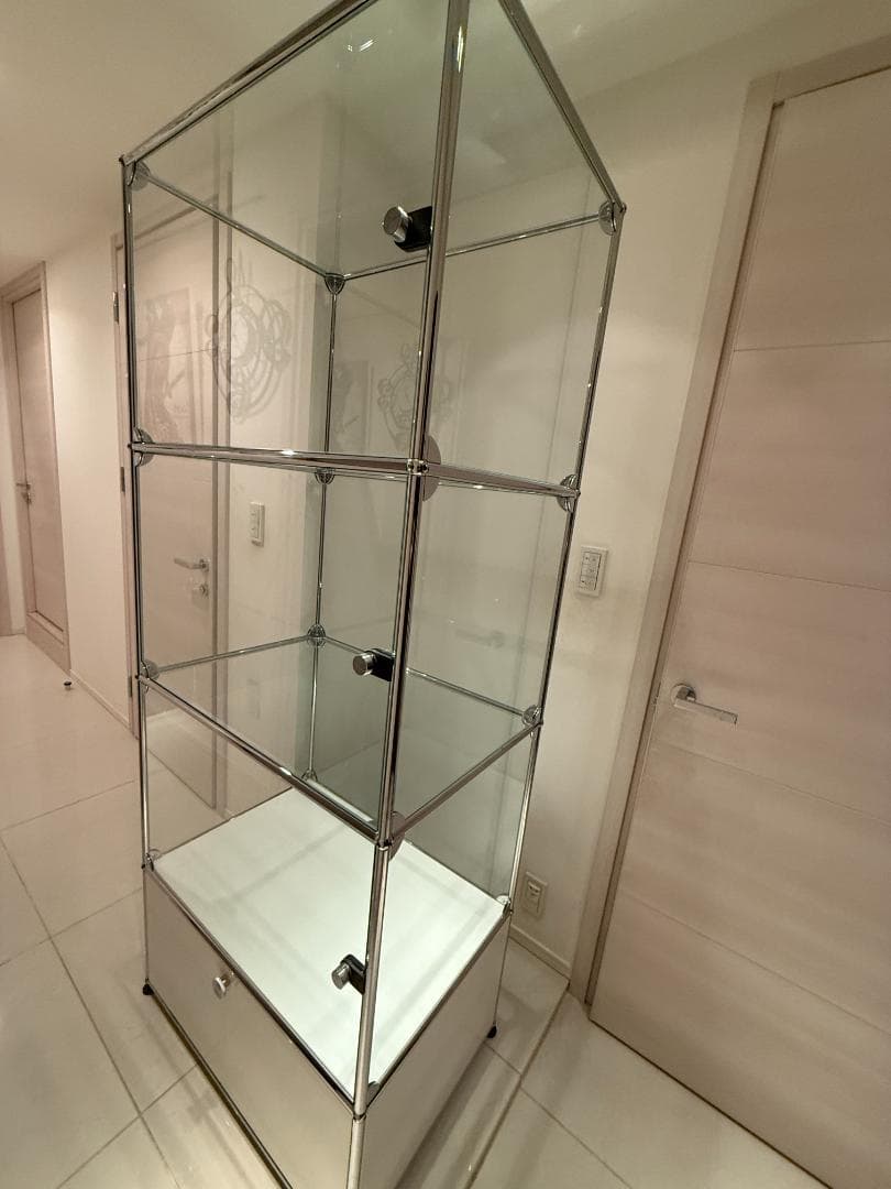 【正規品　中古　送料込み】USMハラーガラスキャビネット