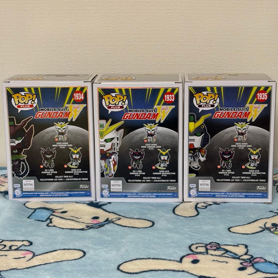 【新品】Funko Pop! Plus GUNDAM Wing フィギュア 3点