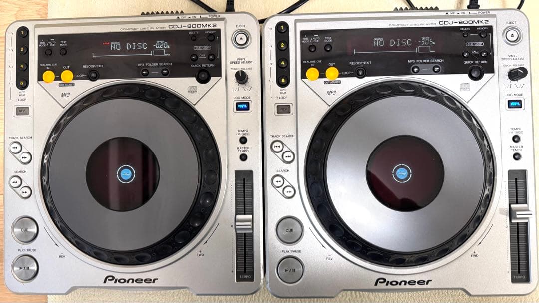 セットで！単品も可！Pioneer CDJ-800MK2 ケーブル付