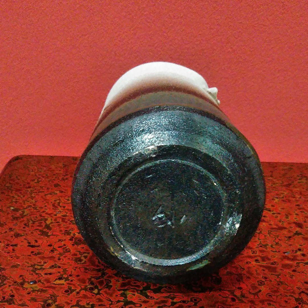 瀬戸焼~日展特選/評議員/審査員~加藤釥~釉彩蝶文花入