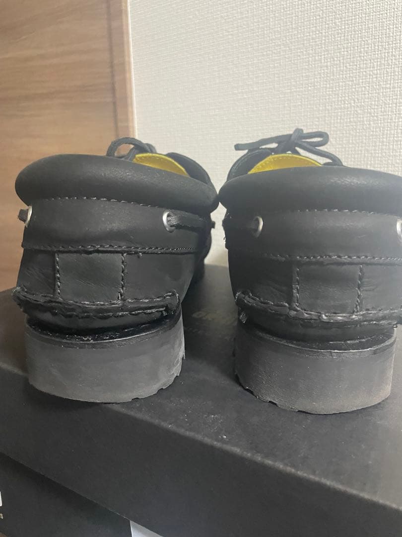 ティンバーランド　T imberland 黒いレザー モカシンスタイル靴