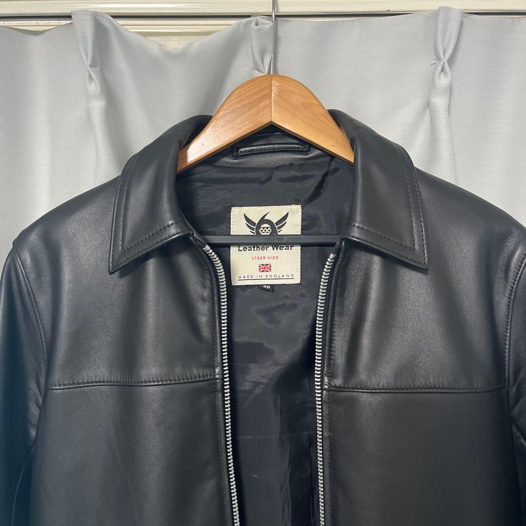 666 シングル ライダースジャケット ブラック 36サイズ