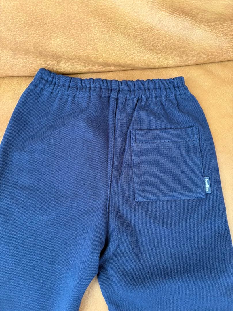 早い物勝ち！【新品130cm】ファミリア10分丈パンツ ネイビー×チェックズボン