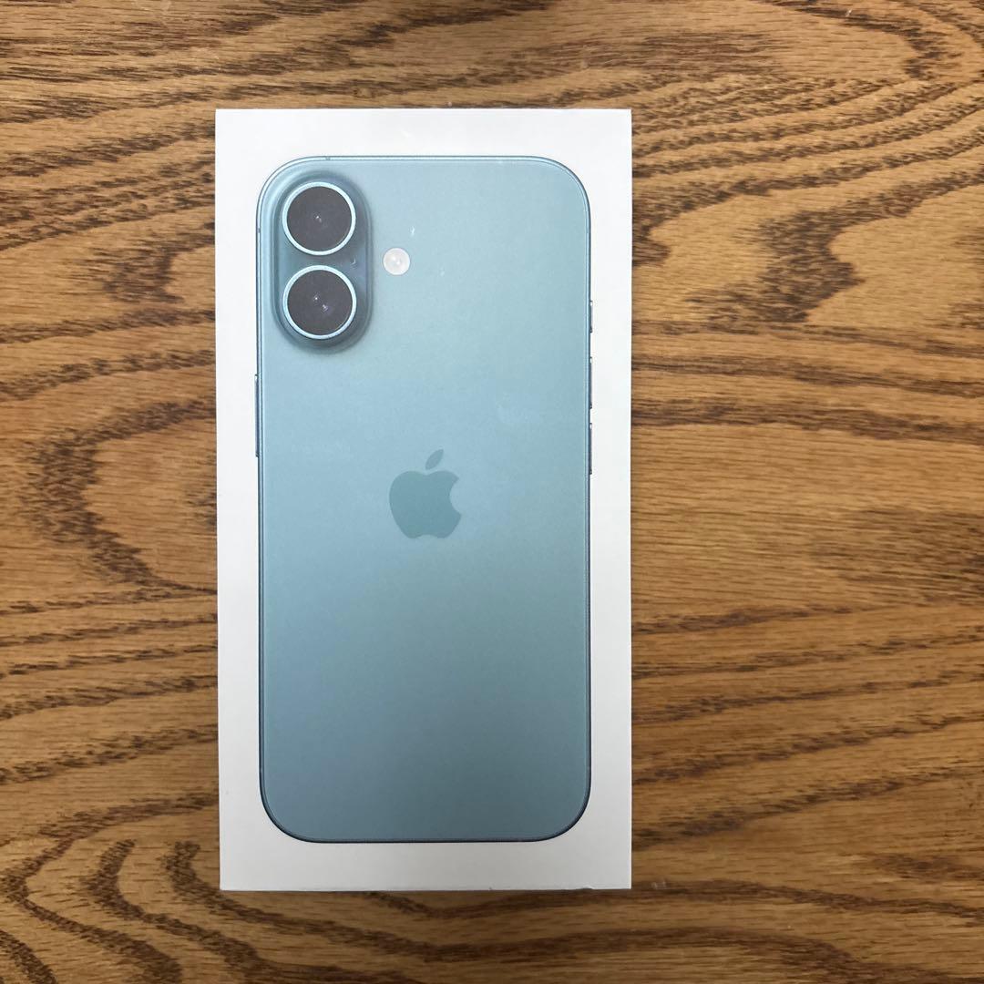 【美品】Apple iPhone 16 本体　ティール