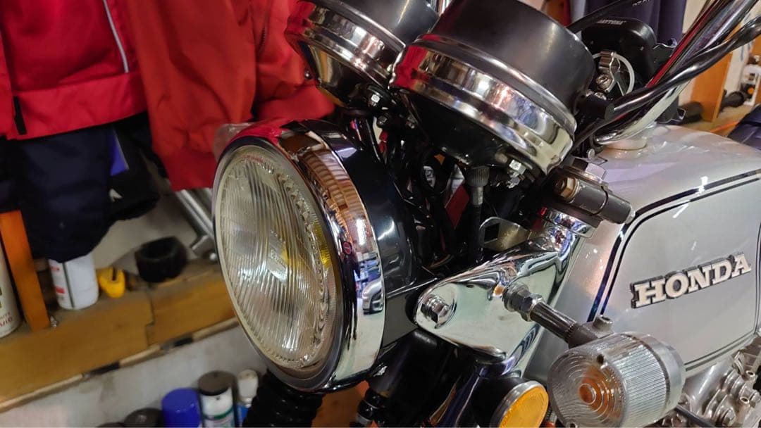 当時物シビエスーパーオスカー凹みレンズ付ヘッドライトASSYCIBIEマーシャル