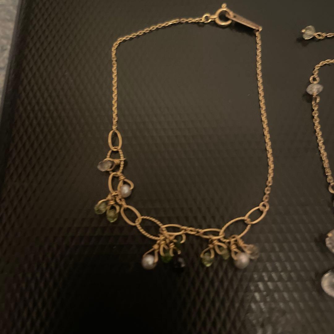 ゴールドチェーン アンクレット 3本セット