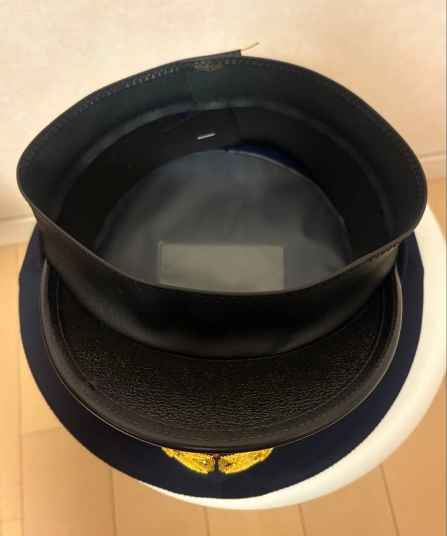 オリジナルカスタム制帽 金モール刺繍 五芒星 撮影・コスプレ用 官帽 59cm