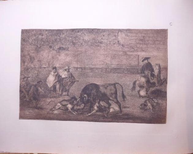 ゴヤの原盤から刷られたエッチング『闘牛士』10点　世界限定150