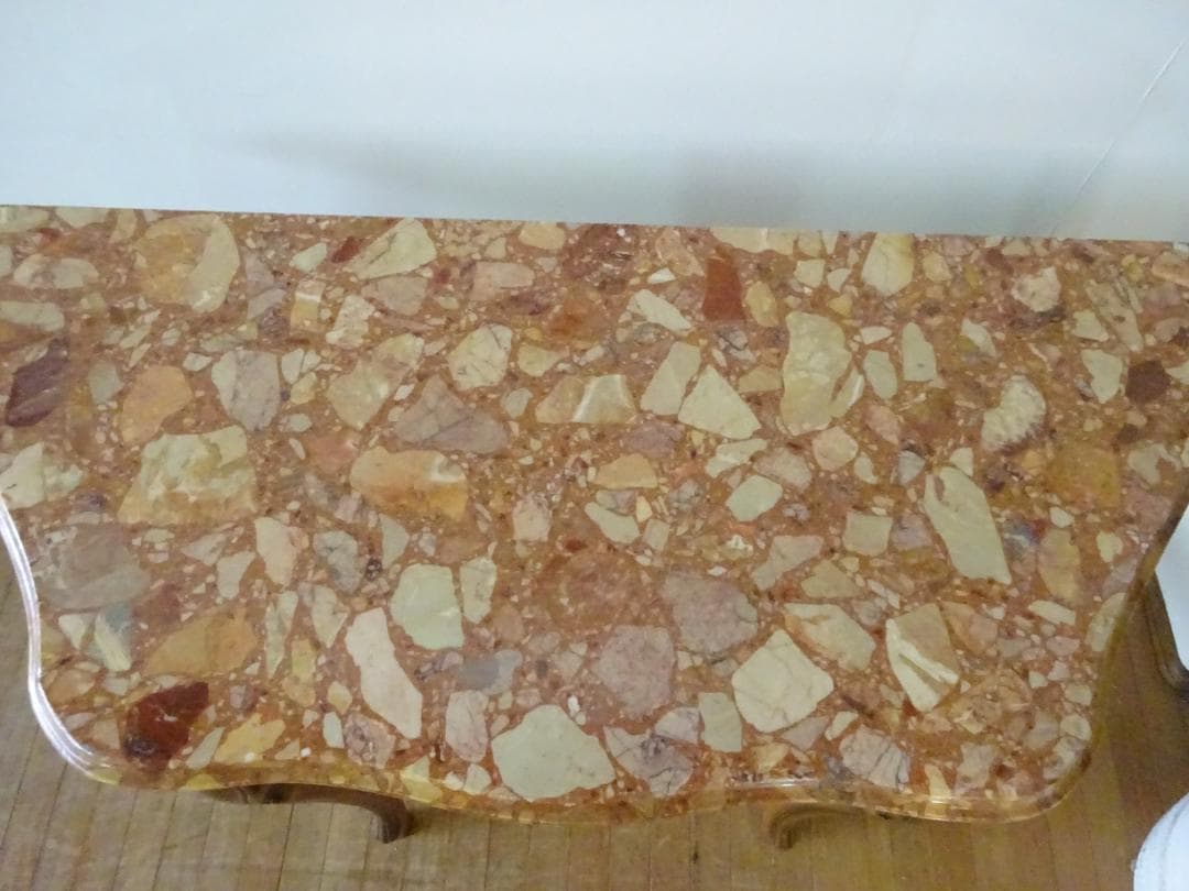 Tinajo　コンソールテーブル　花台　電話台　大理石天板　高級　美品　①