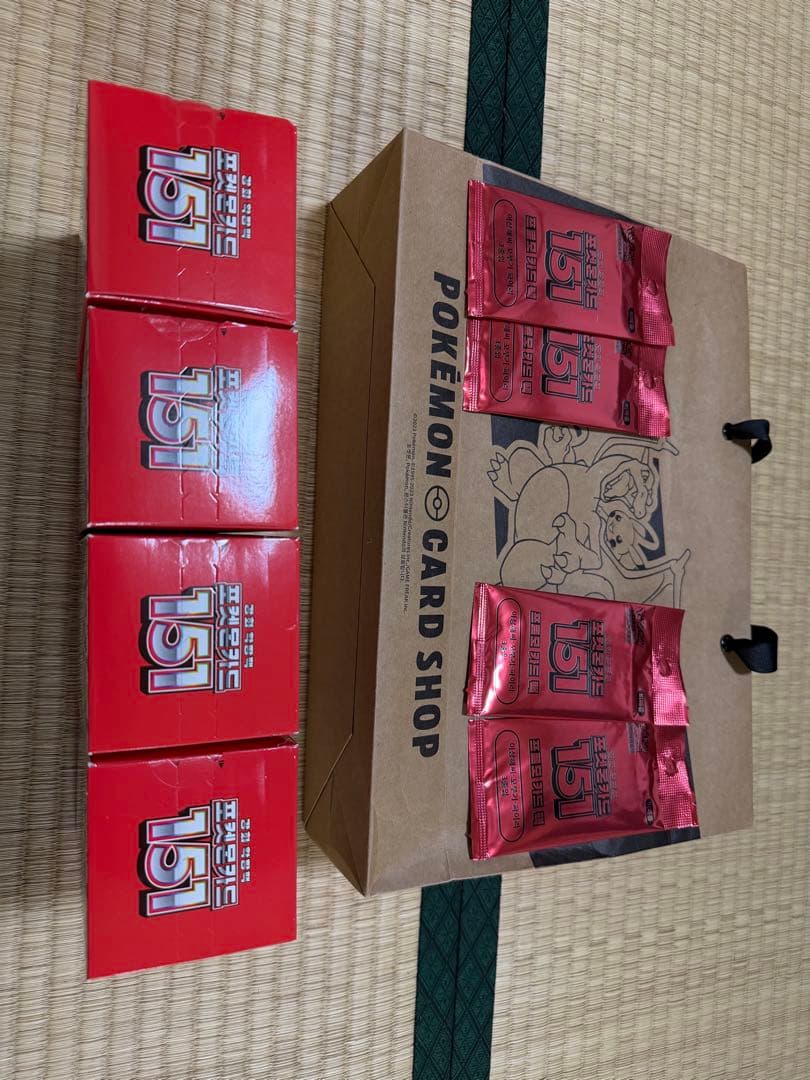 韓国版　ポケモンカード151 新品　BOX4個　ポケカ