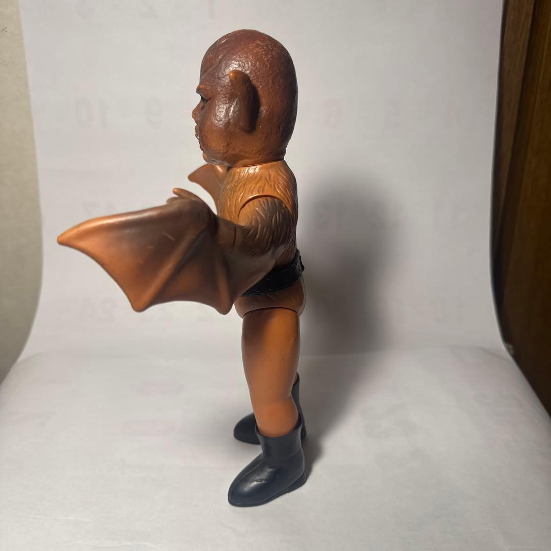 当時物　仮面ライダー旧バンダイコウモリ男ソフビ