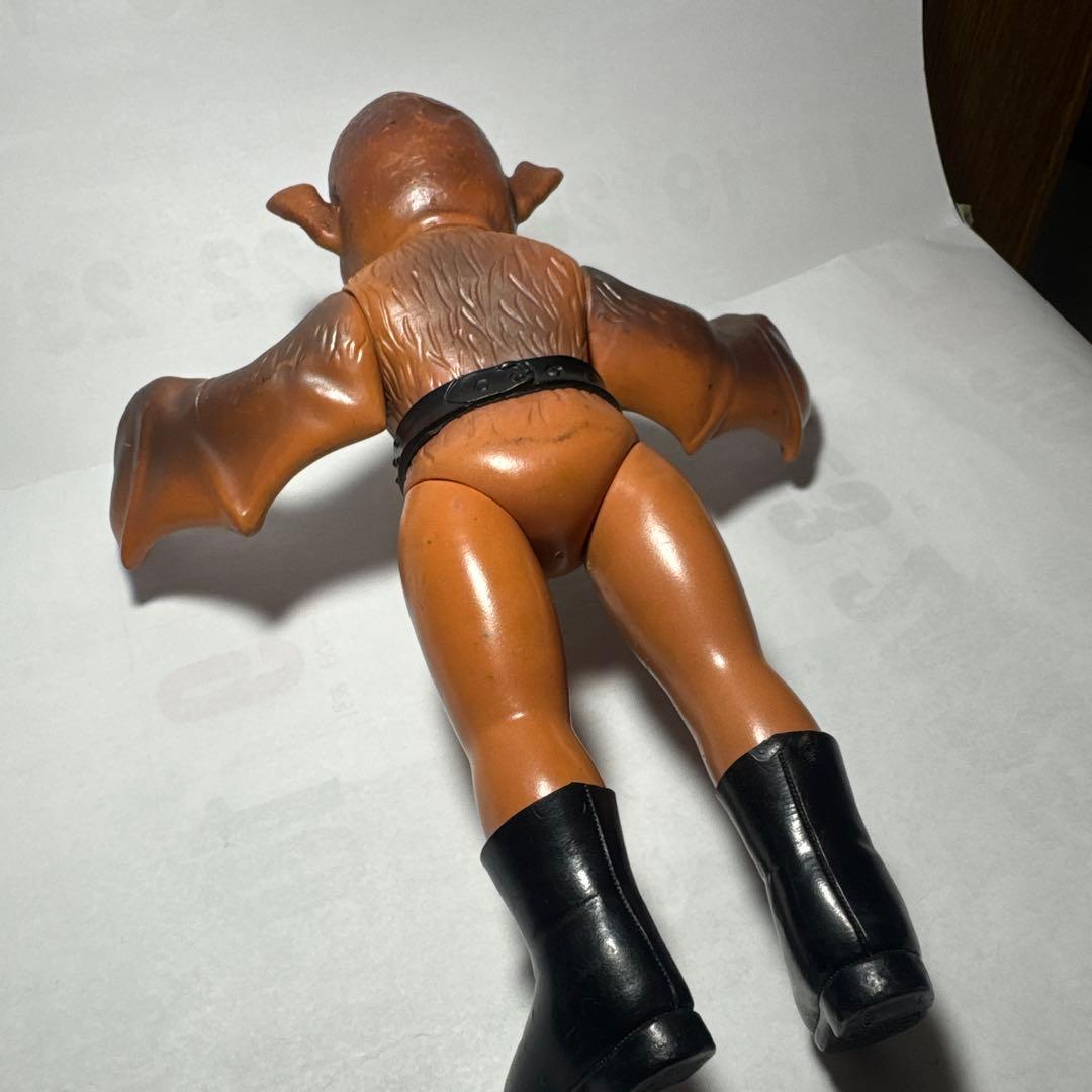 当時物　仮面ライダー旧バンダイコウモリ男ソフビ